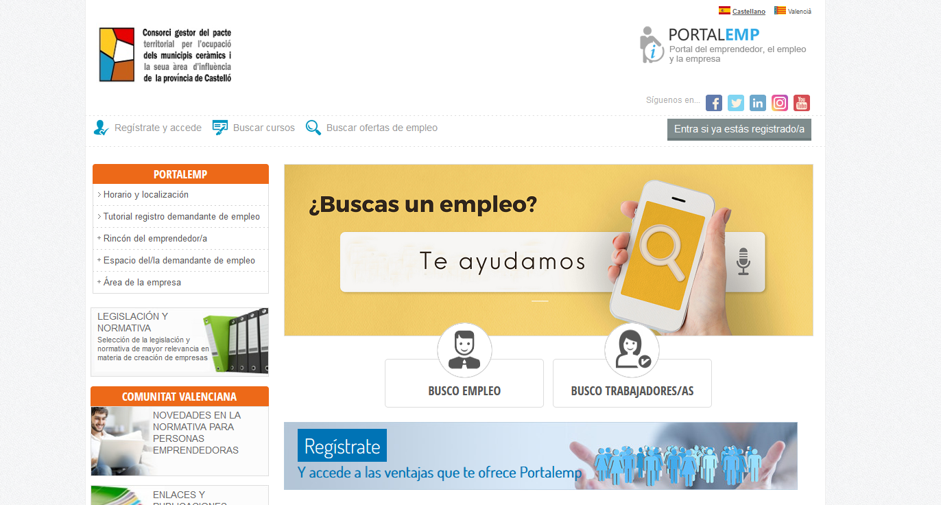 El Pacto por el Empleo de los Municipios Cerámicos implanta PortalEmp Empleo