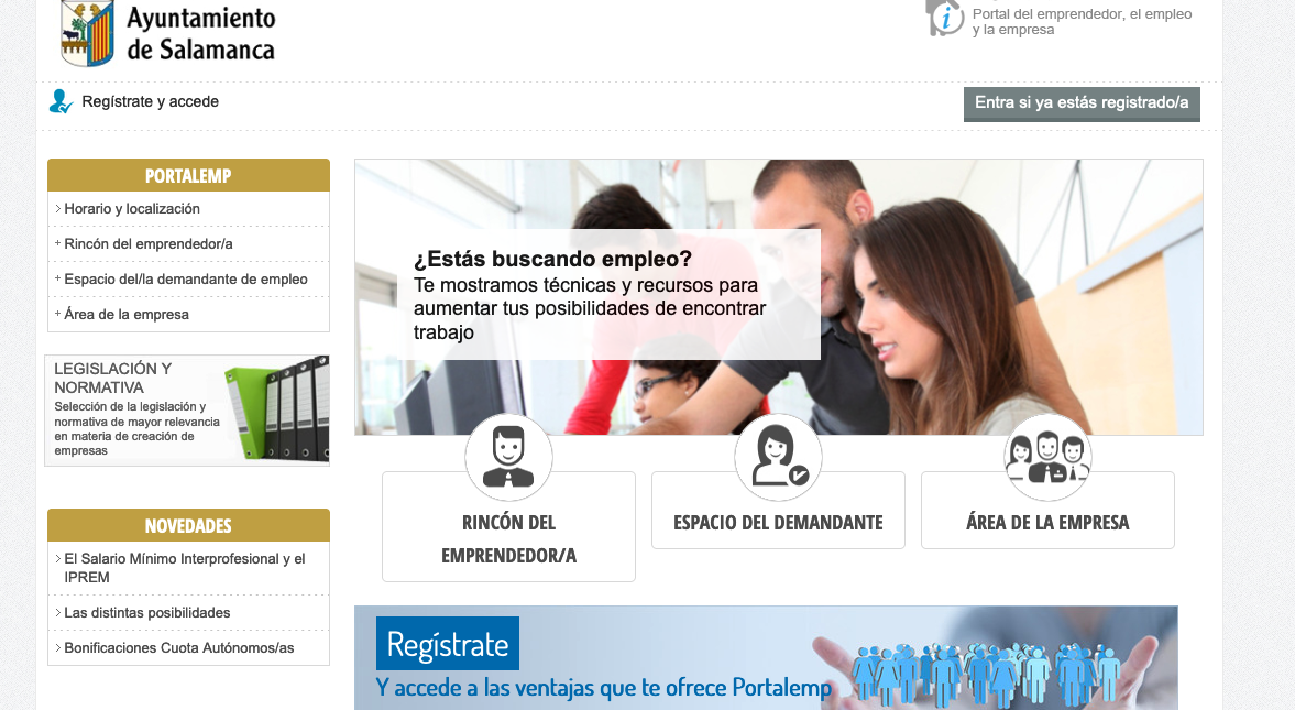 El Ayuntamiento de Salamanca implanta PortalEmp Empleo