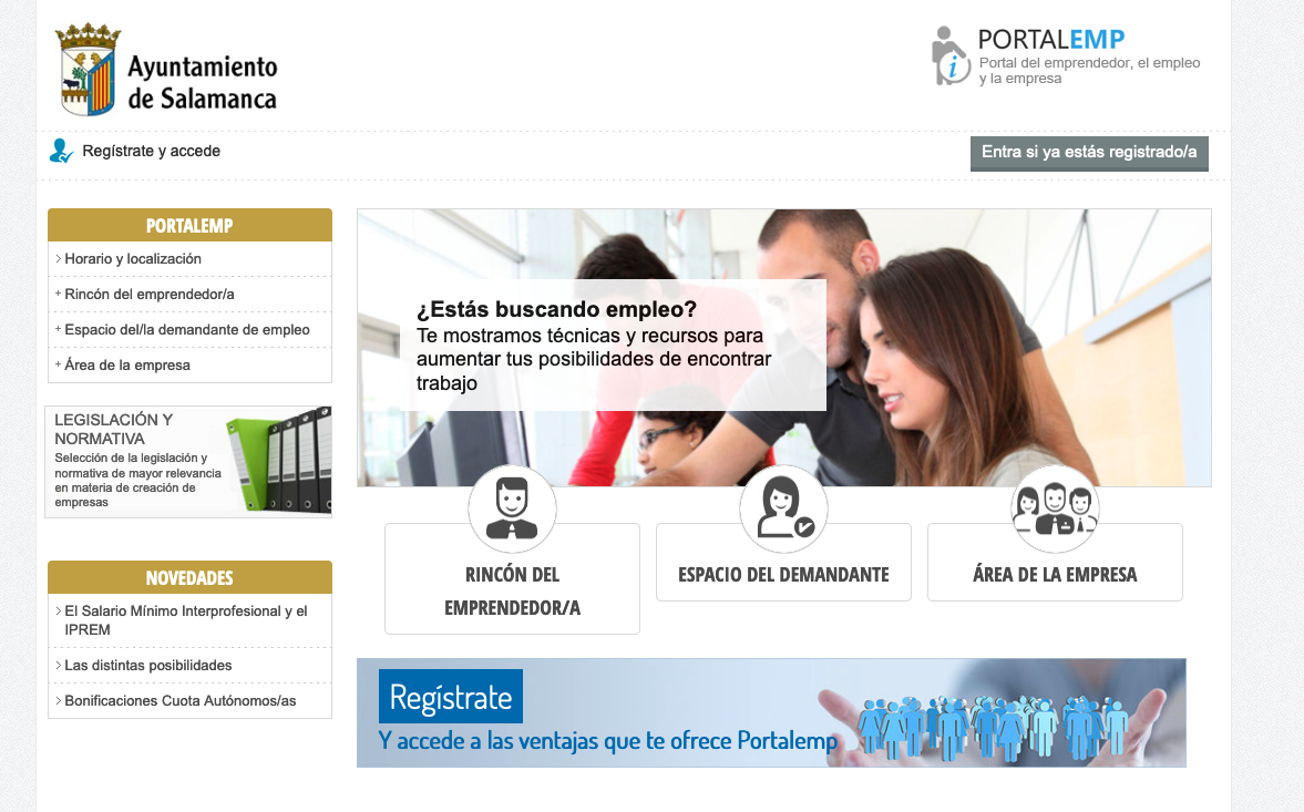 El Ayuntamiento de Salamanca implanta PortalEmp Empleo